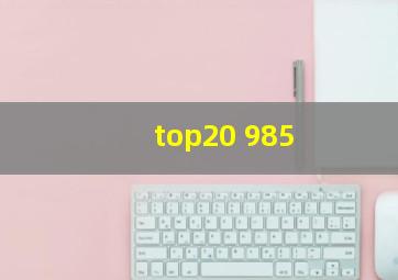 top20 985